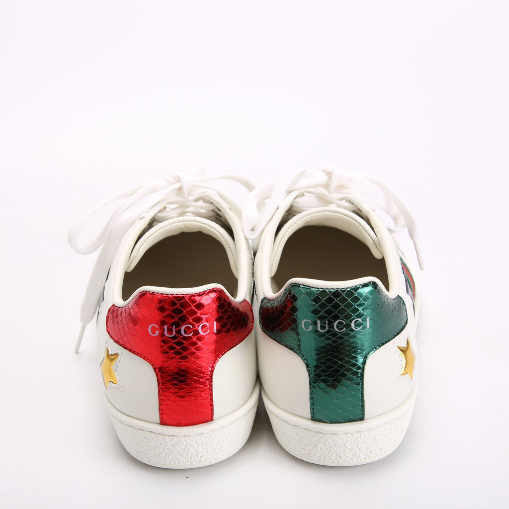 Ace Web Star Sneakers Size 36.5 White/Red/Blue