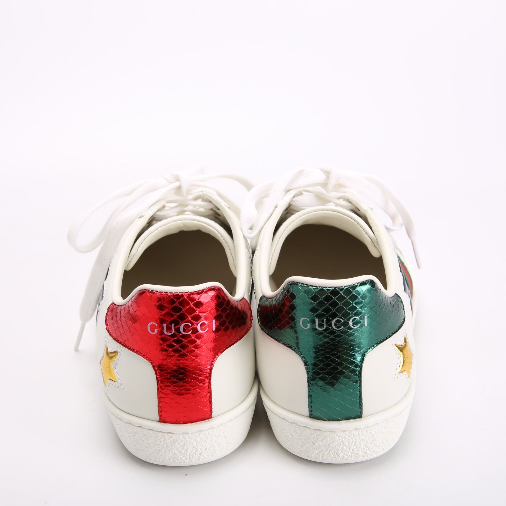 Ace Web Star Sneakers Size 36.5 White/Red/Blue