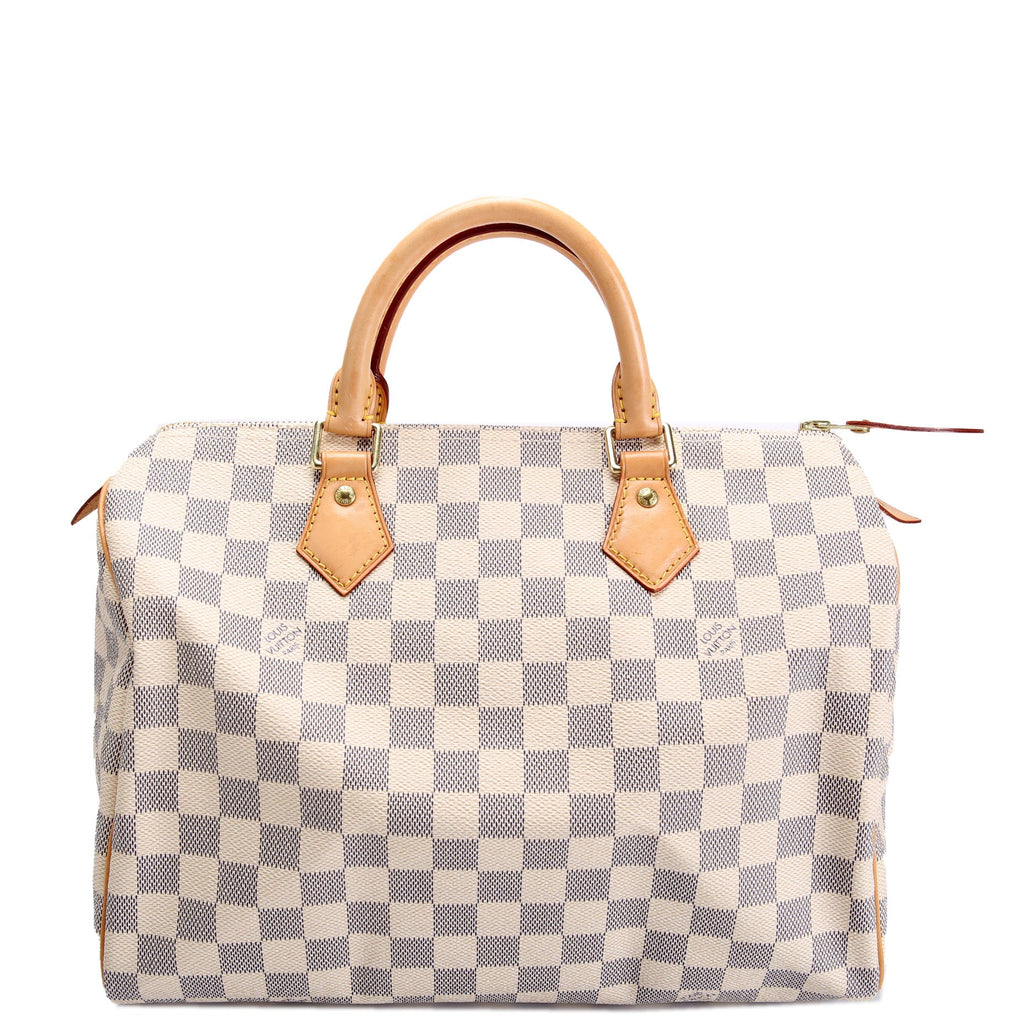 Speedy 30 Damier Azur Blue/White/Beige