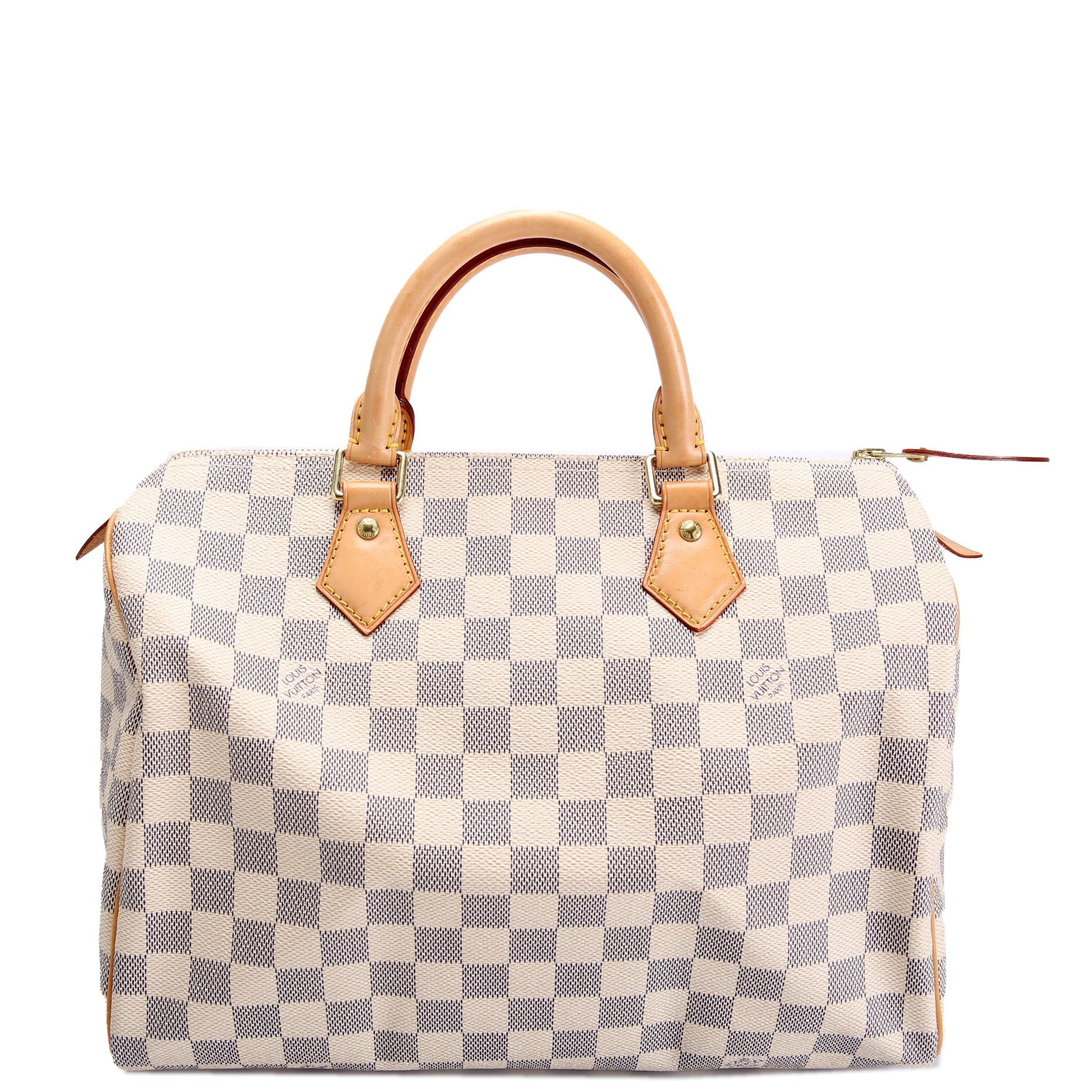 Speedy 30 Damier Azur Blue/White/Beige