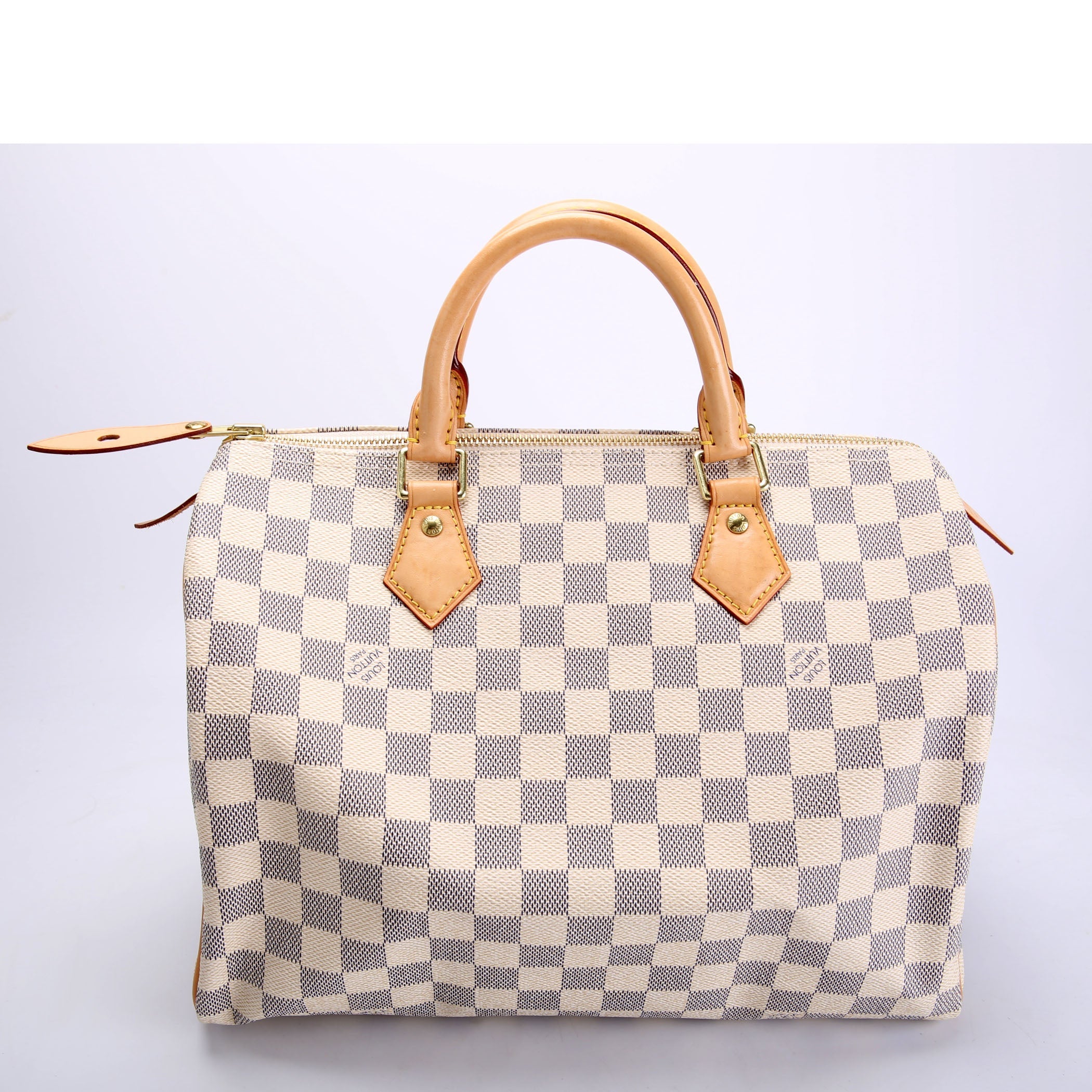 Speedy 30 Damier Azur Blue/White/Beige