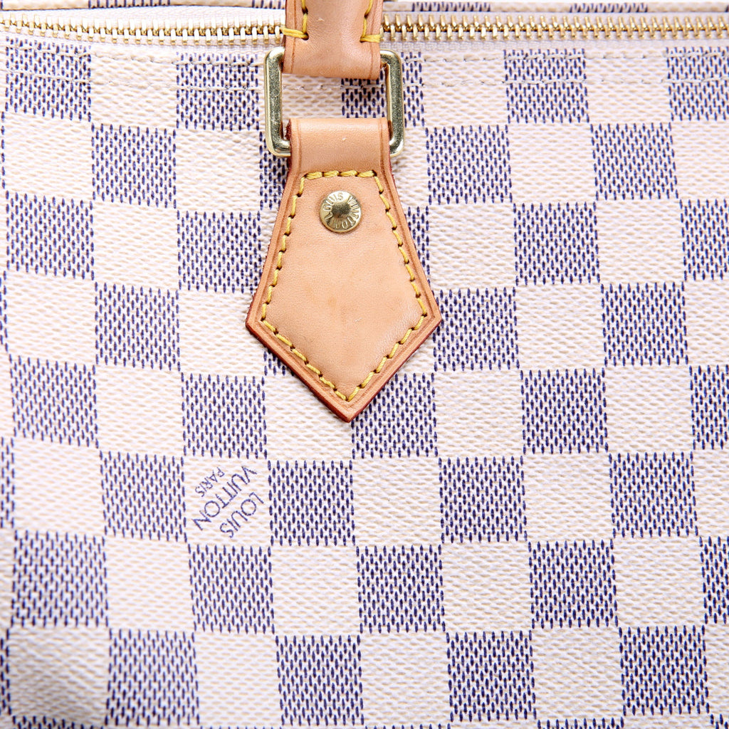 Speedy 30 Damier Azur Blue/White/Beige