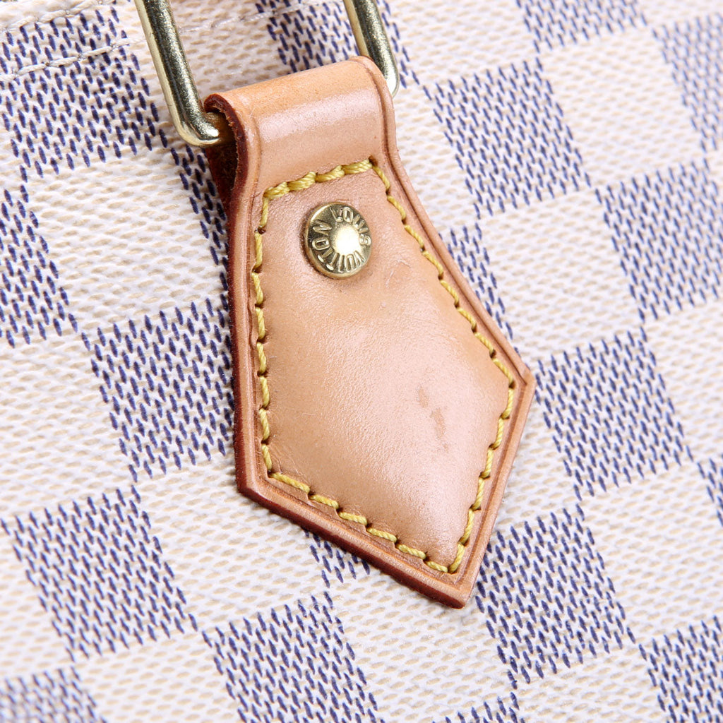 Speedy 30 Damier Azur Blue/White/Beige