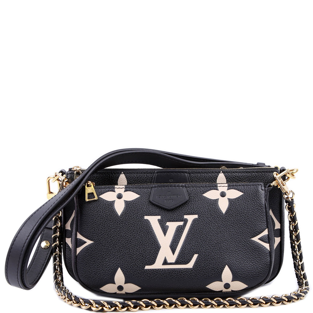 Multi Pochette Empreinte Bicolor Black/Beige