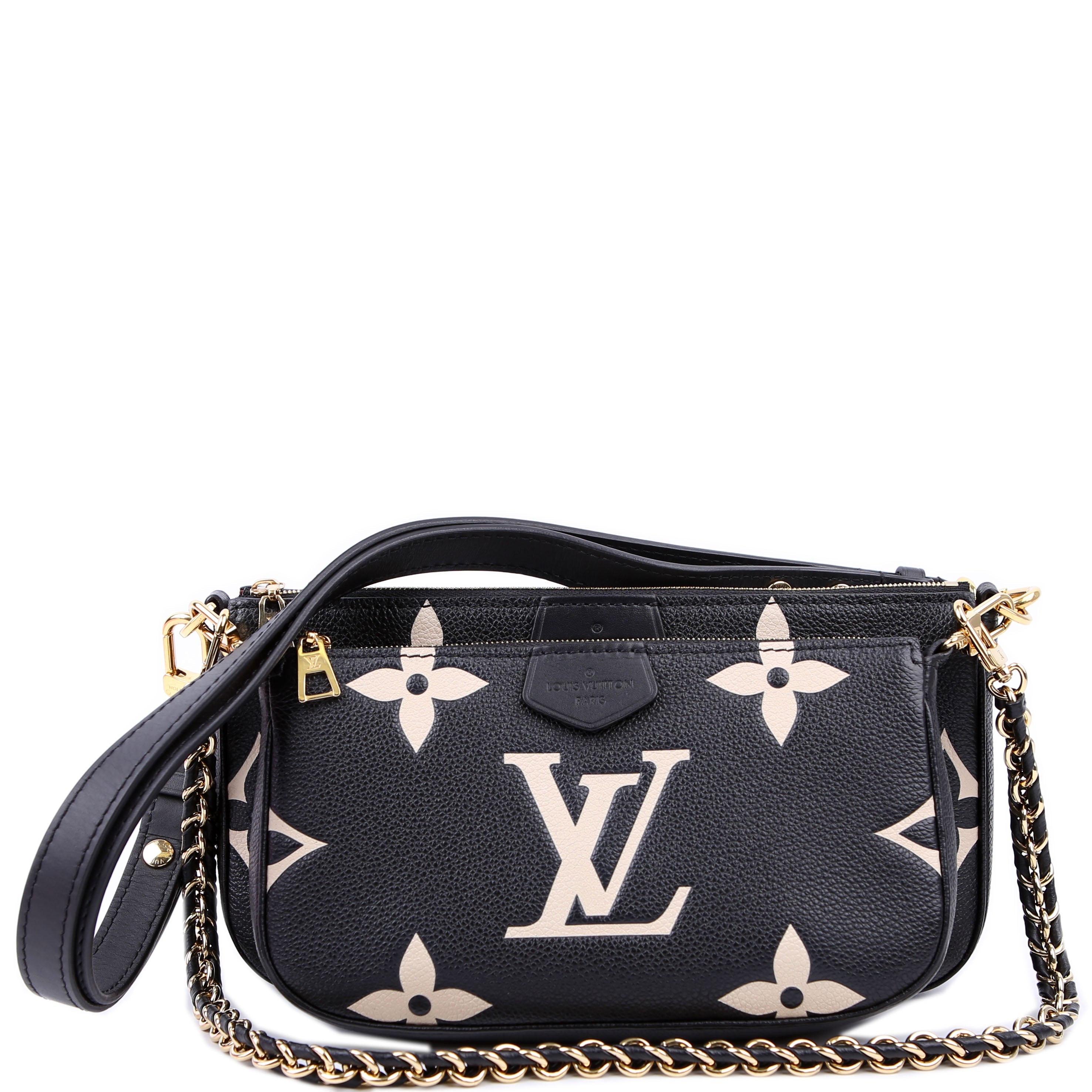 Multi Pochette Empreinte Bicolor Black/Beige