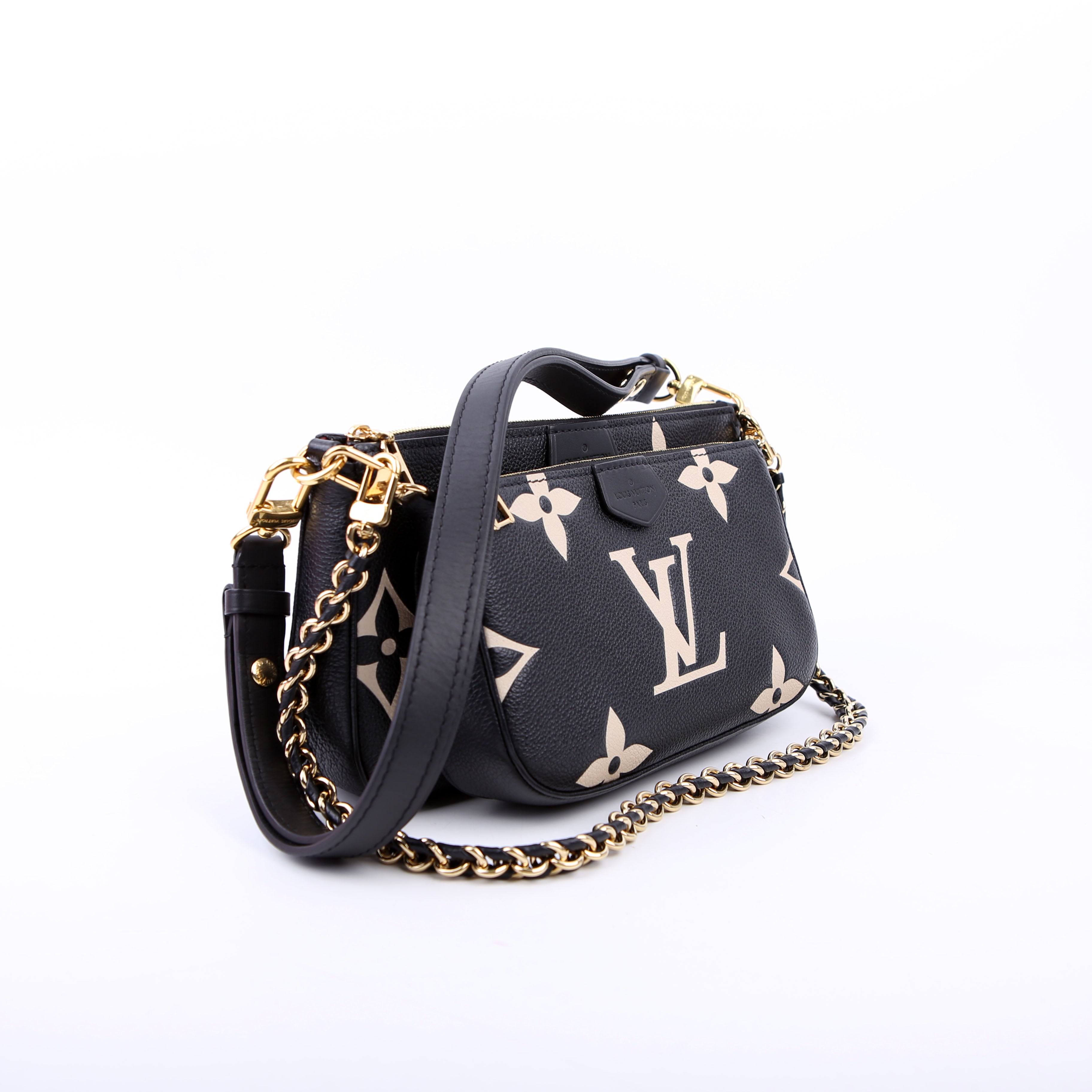 Multi Pochette Empreinte Bicolor Black/Beige