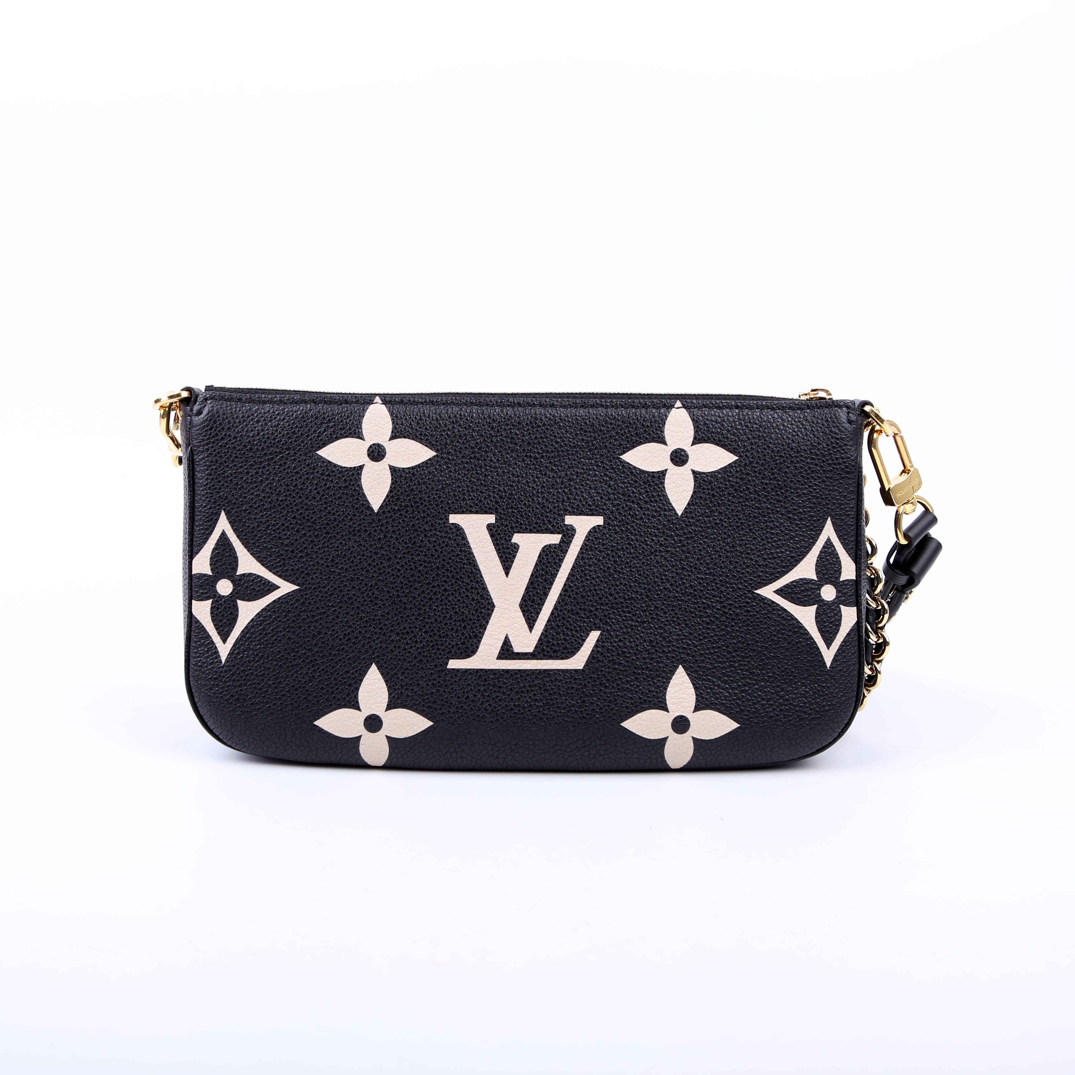 Multi Pochette Empreinte Bicolor Black/Beige