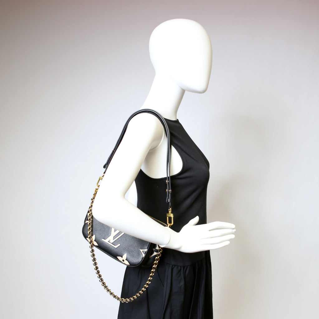 Multi Pochette Empreinte Bicolor Black/Beige