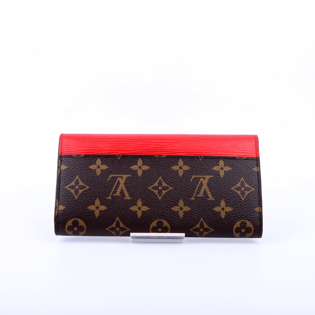 Marie Lou Long Wallet Monogram Epi Red