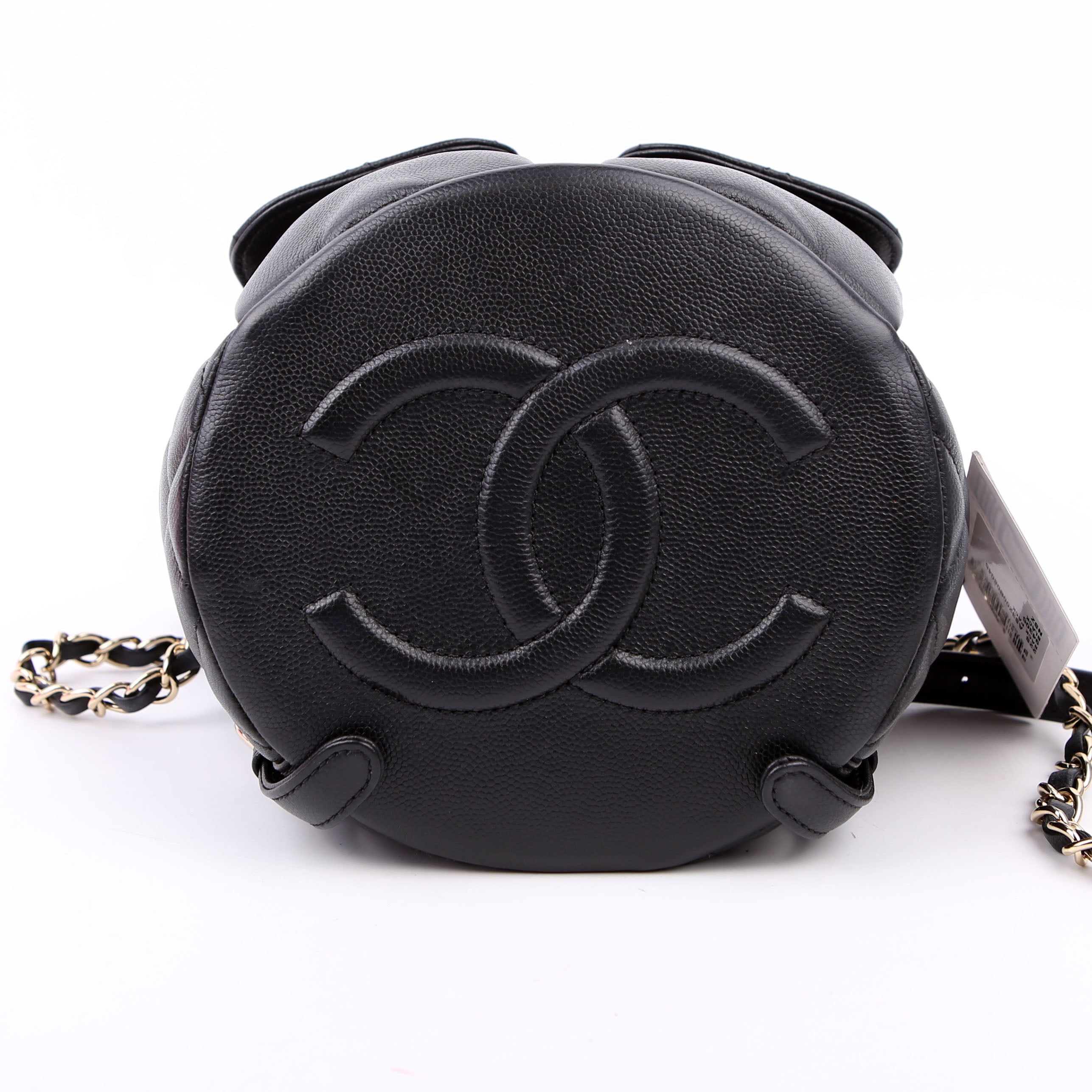 Duma Drawstring Backpack Small Caviar RFID Black