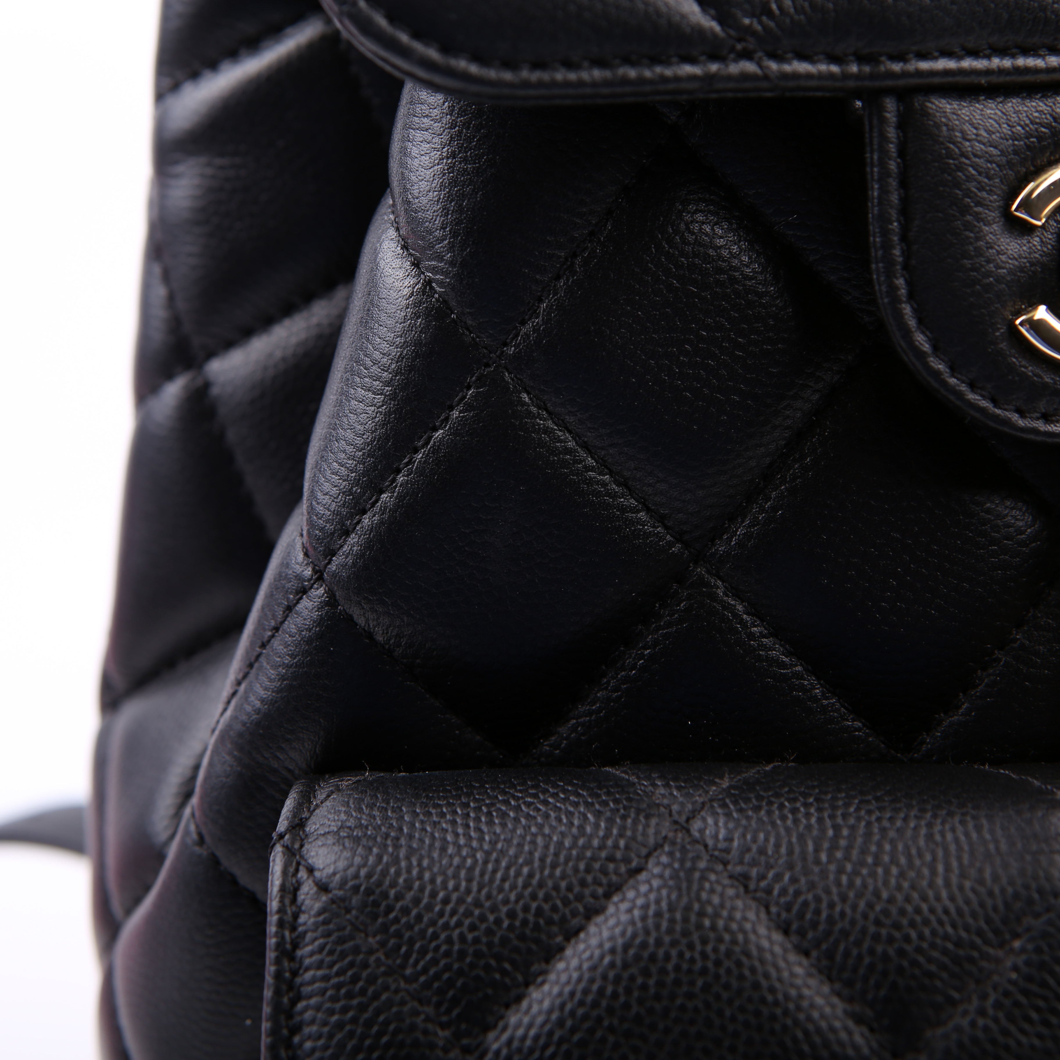 Duma Drawstring Backpack Small Caviar RFID Black