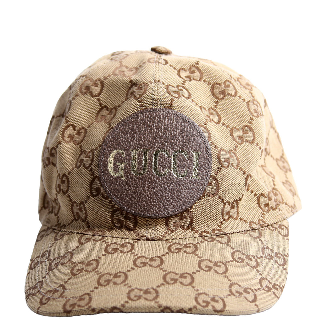 576253 GG Canvas Baseball Cap Size Large Tan