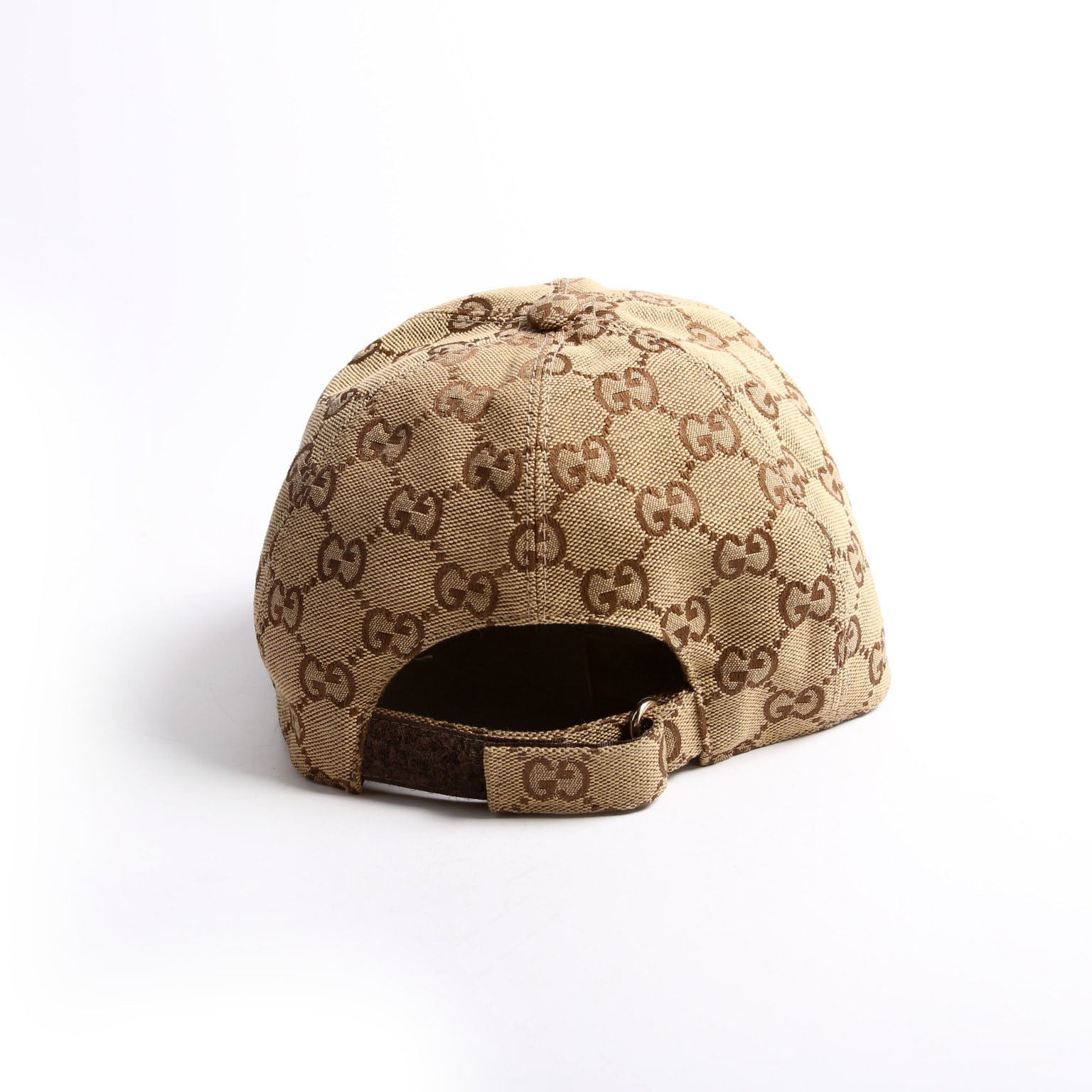 576253 GG Canvas Baseball Cap Size Large Tan
