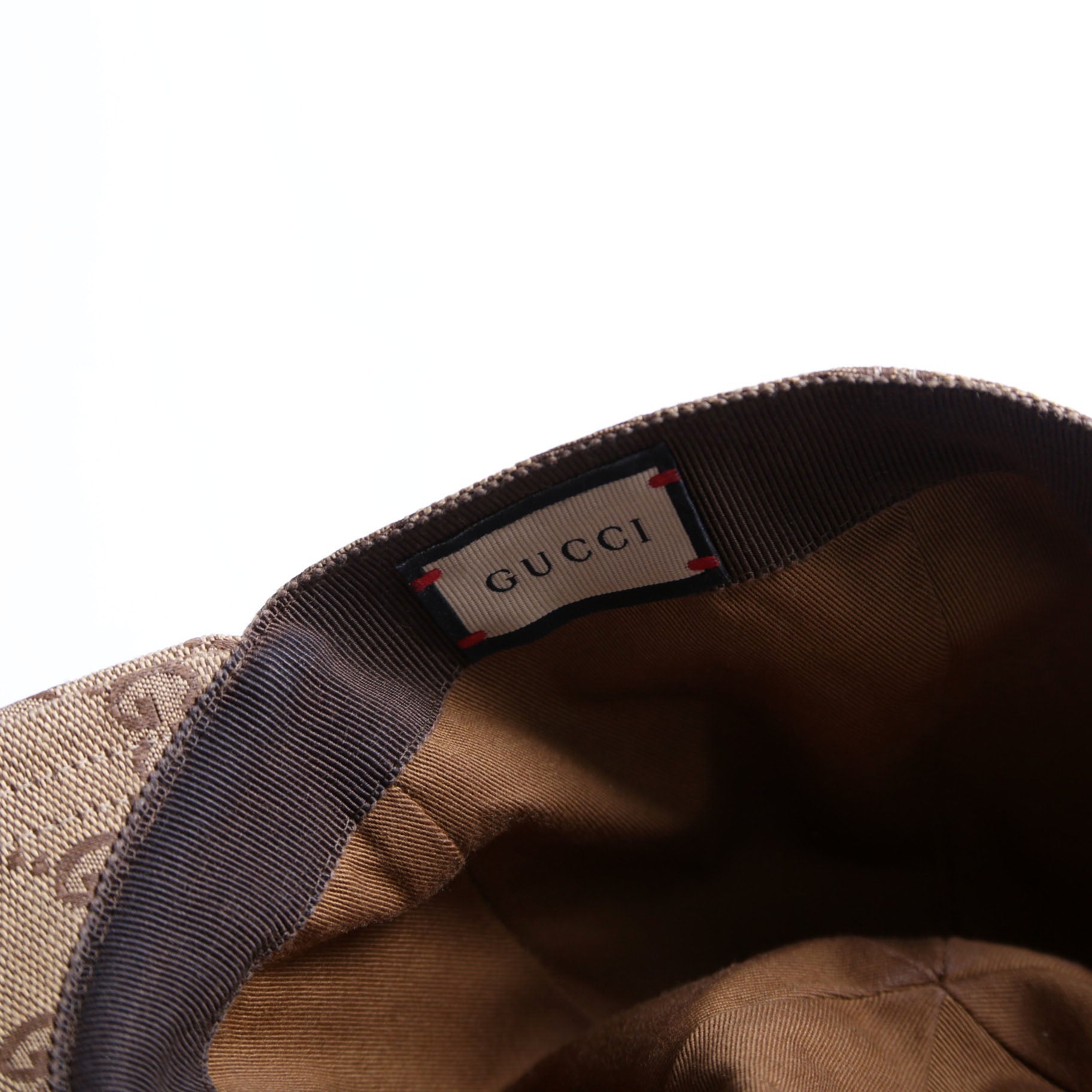 576253 GG Canvas Baseball Cap Size Large Tan