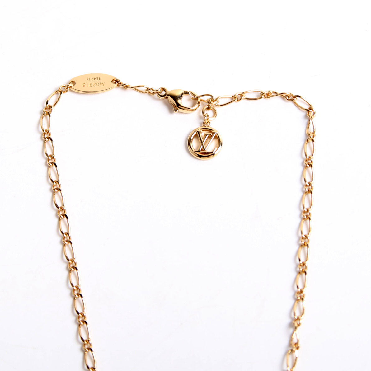 LV Iconic Enamel Necklace Gold/Pink