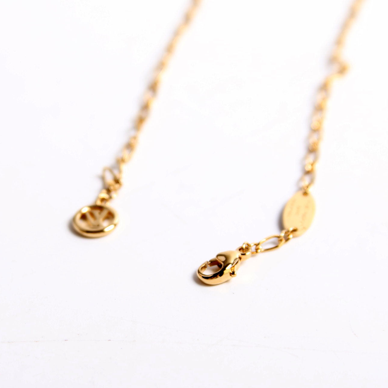 LV Iconic Enamel Necklace Gold/Pink