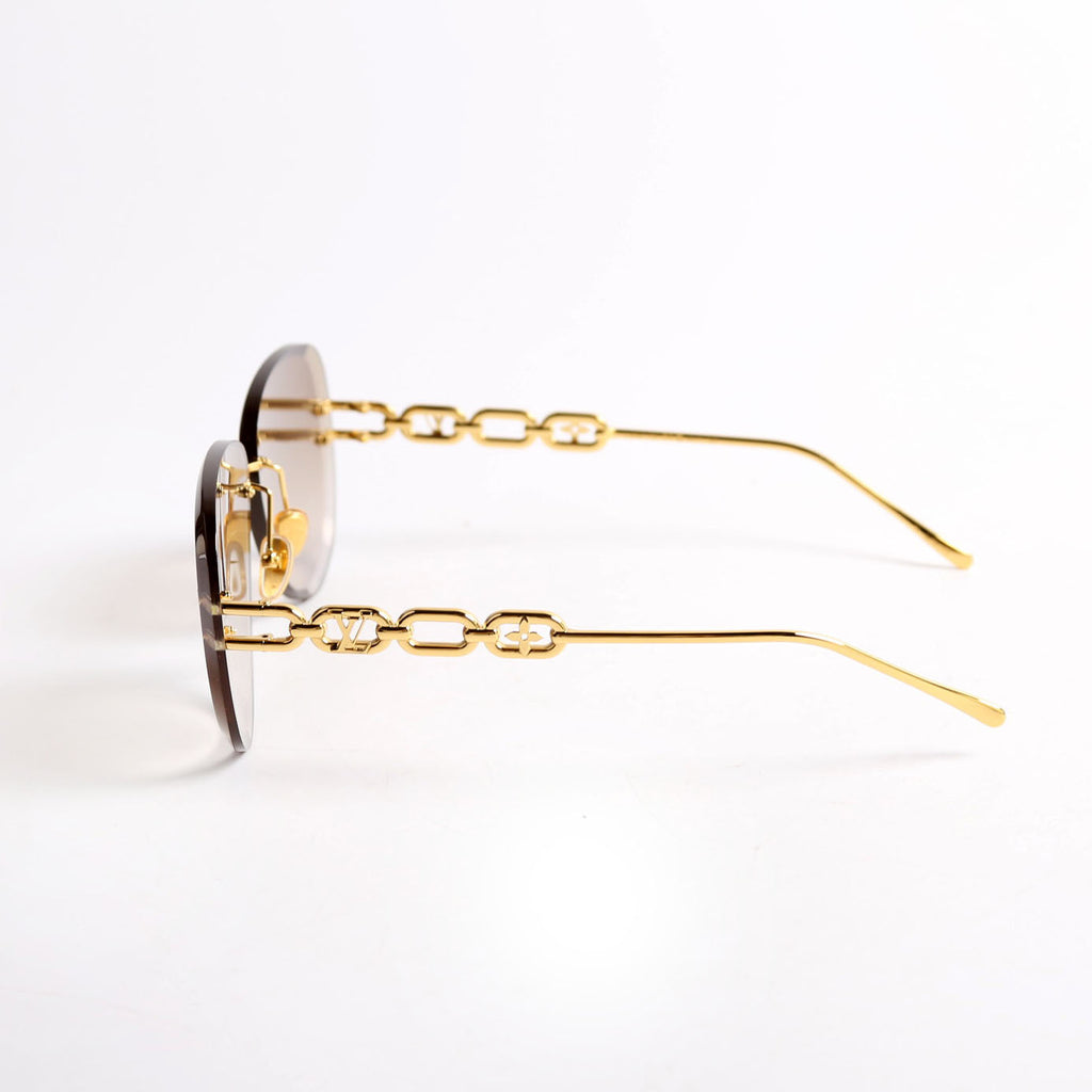 Z1854U LV Jewel Pilot Sunglasses Brown/Gold