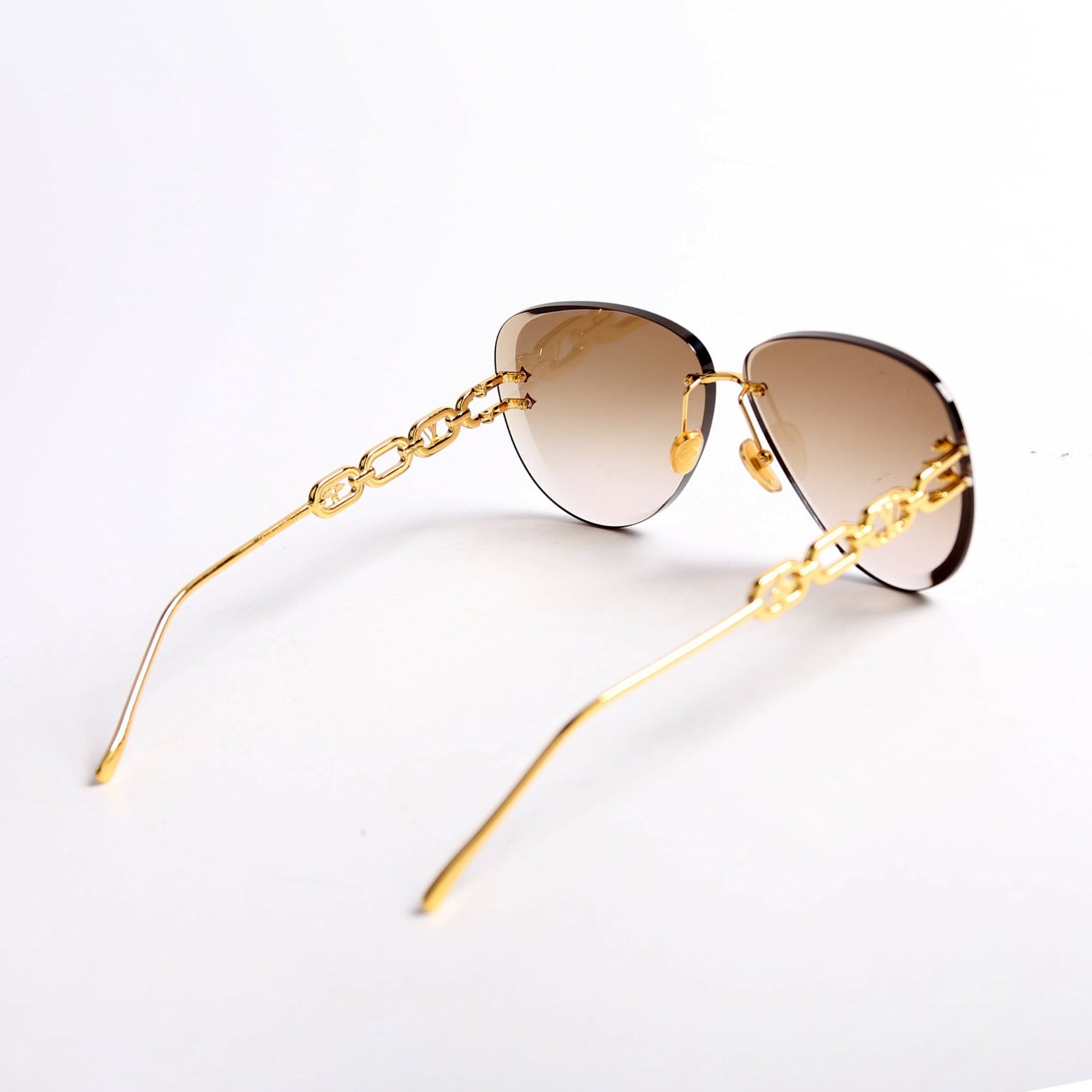 Z1854U LV Jewel Pilot Sunglasses Brown/Gold