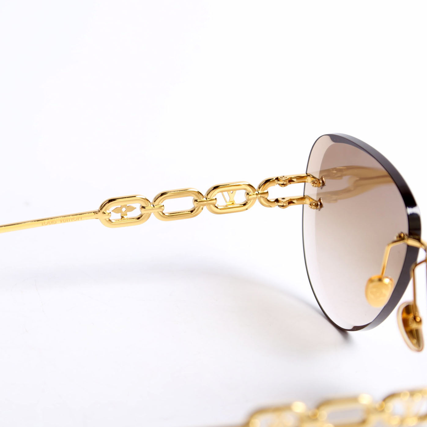 Z1854U LV Jewel Pilot Sunglasses Brown/Gold