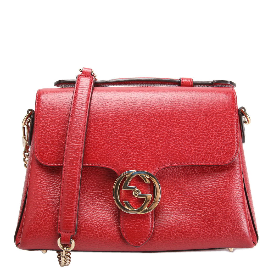 Gucci 510302 Medium Interlock Satchel Red