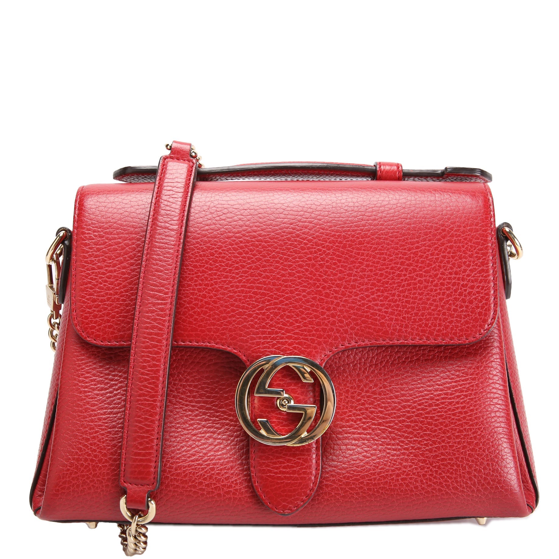 Gucci 510302 Medium Interlock Satchel Red