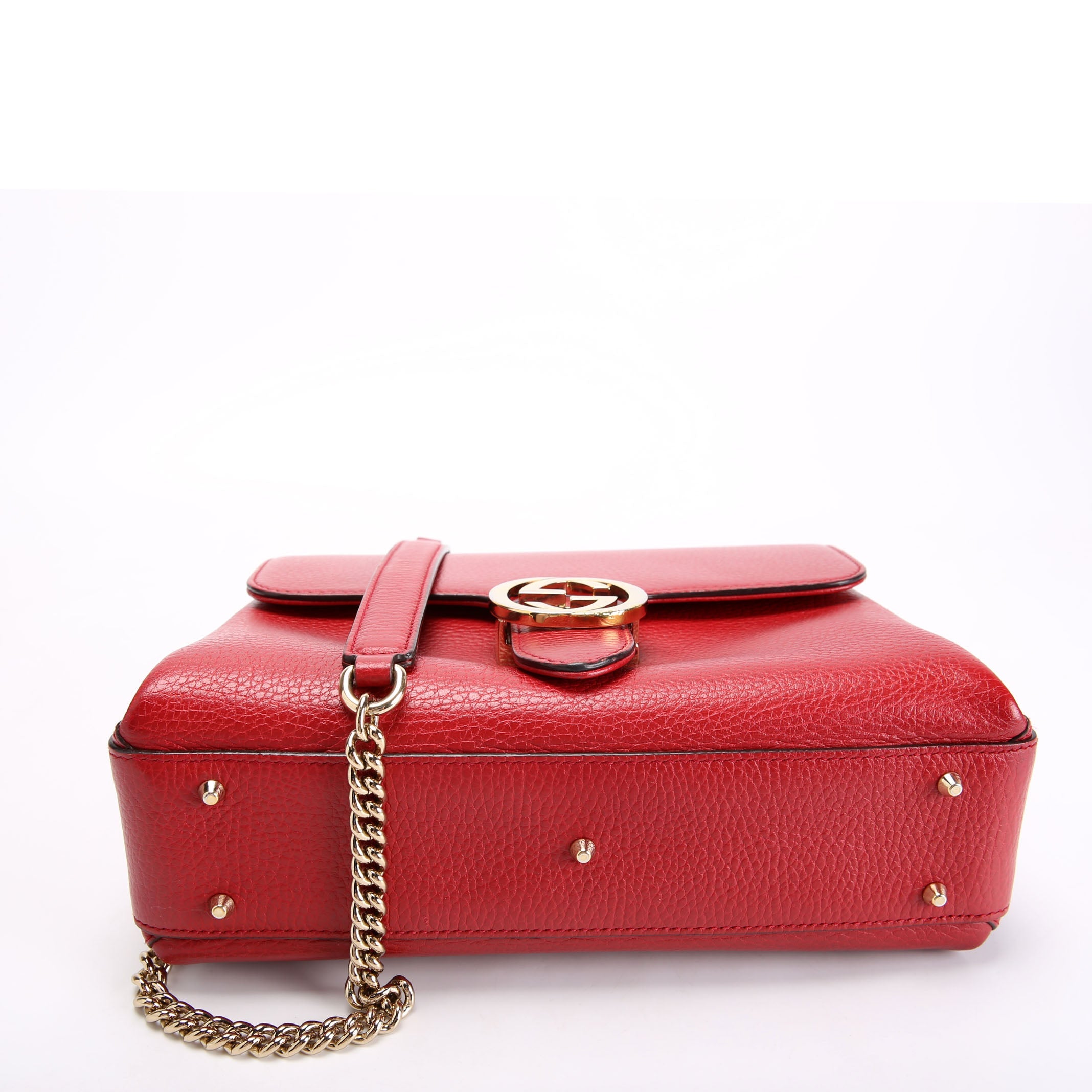 Gucci 510302 Medium Interlock Satchel Red