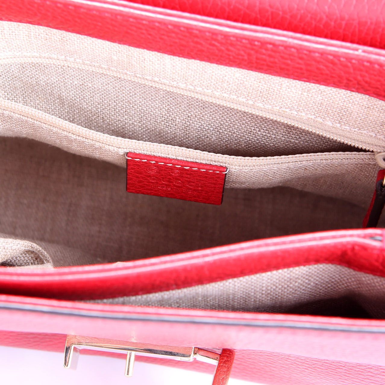 Gucci 510302 Medium Interlock Satchel Red