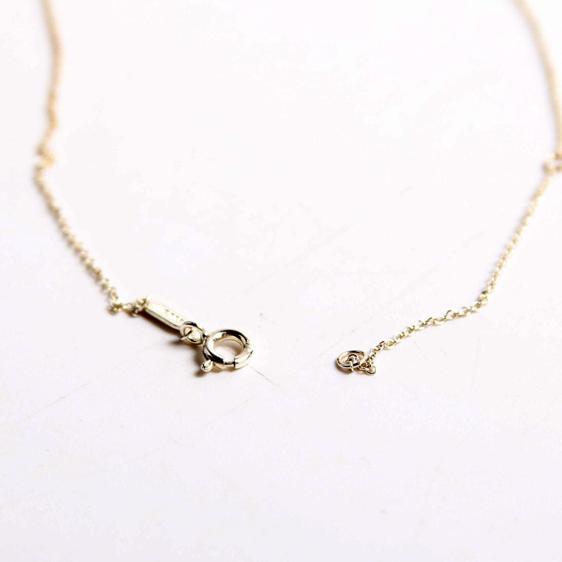 Please Return Small Double Enamel Heart Necklace 925 Red