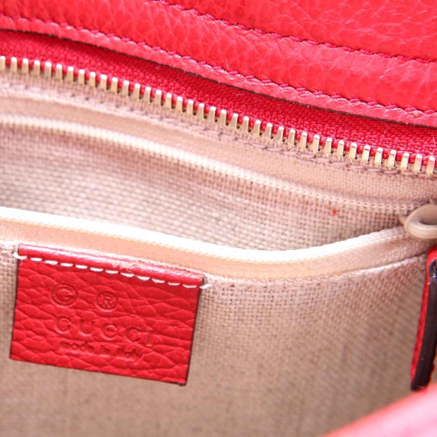 Gucci 449241 GG Small Crossbody Red