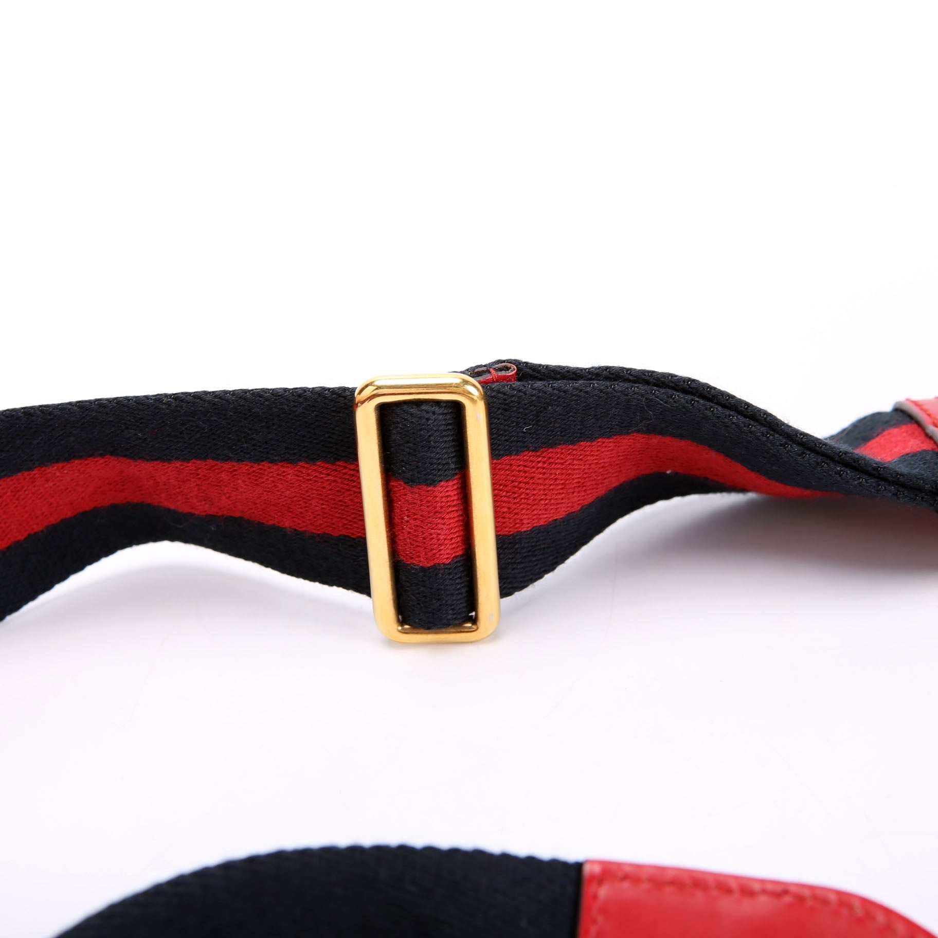 Gucci 384821 GG Canvas Lady Web Small Shoulder Bag Red