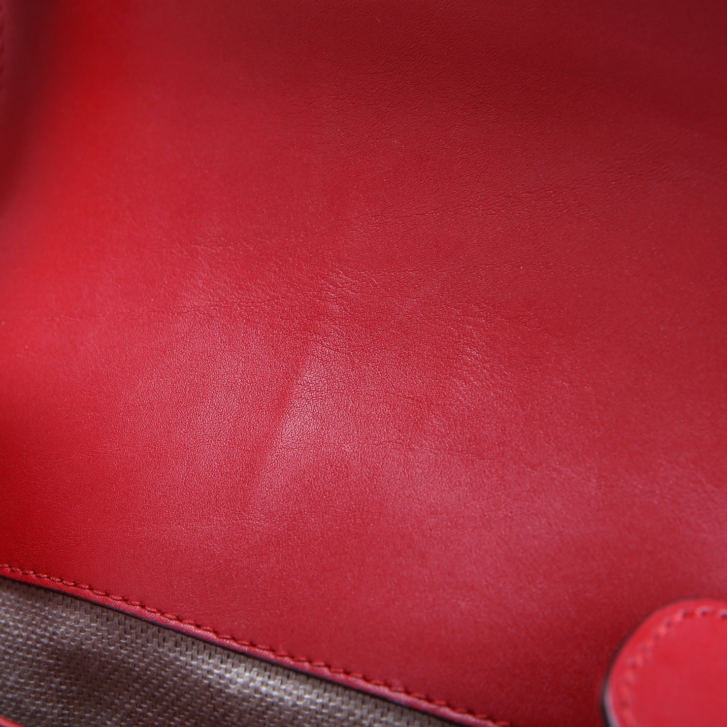 Gucci 384821 GG Canvas Lady Web Small Shoulder Bag Red