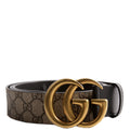 Gucci 400593 Marmont GG Supreme size 120/48 Black/Beige/Gold