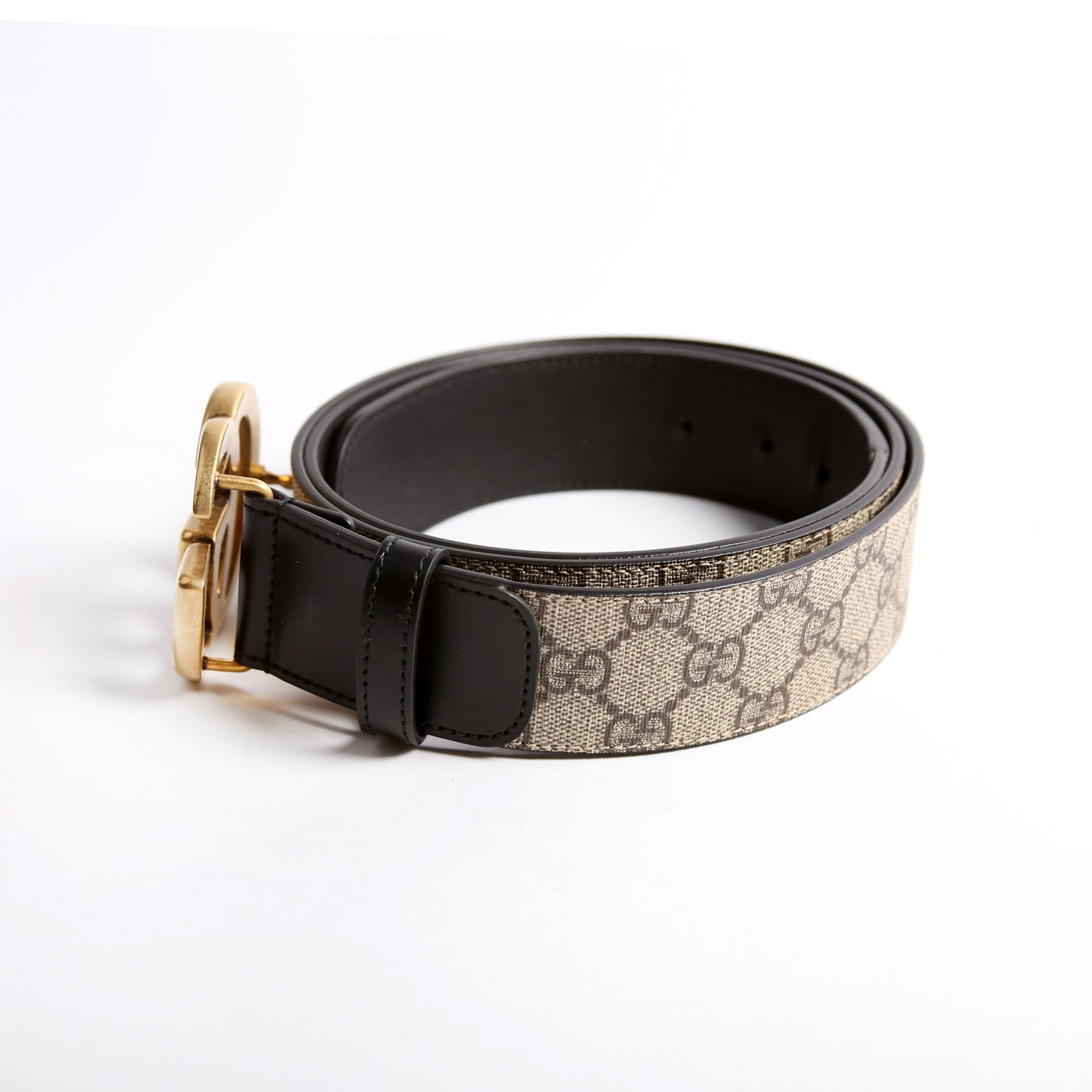 Gucci 400593 Marmont GG Supreme size 120/48 Black/Beige/Gold