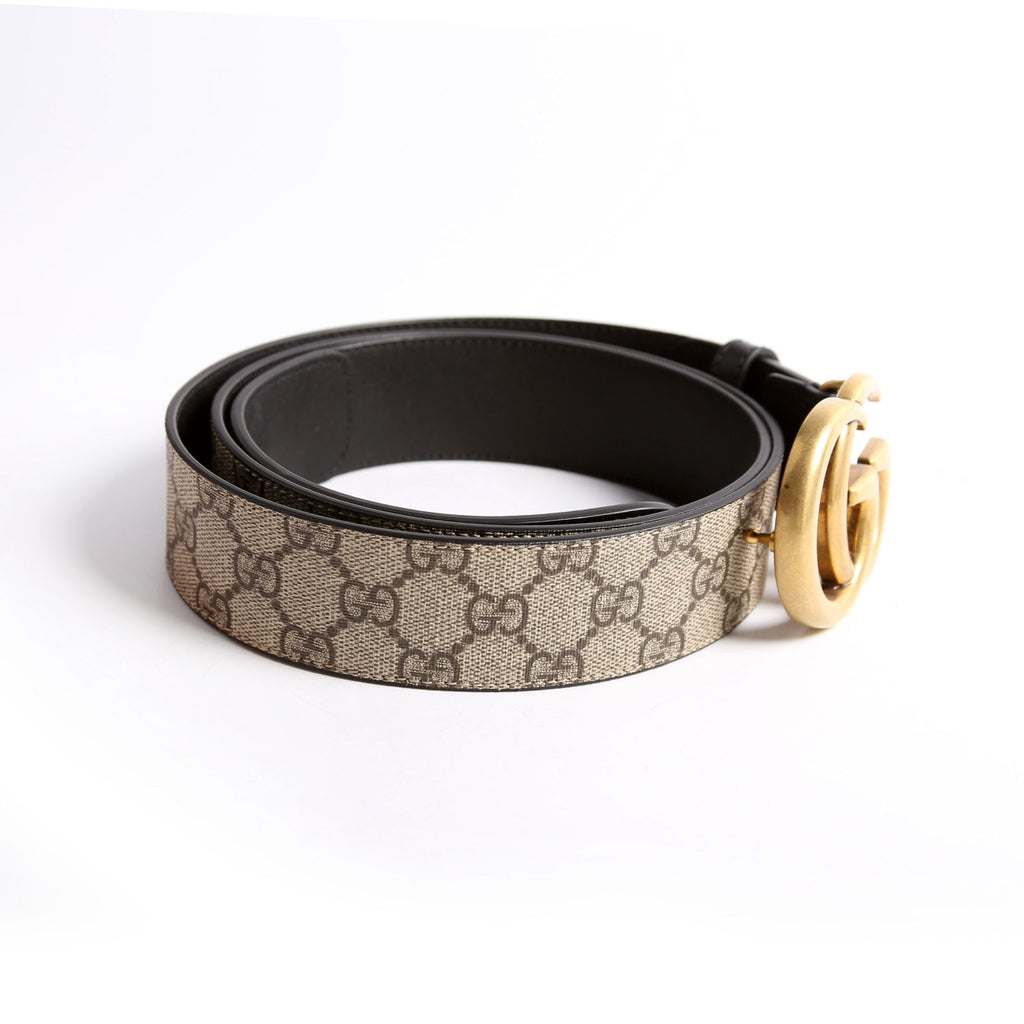 Gucci 400593 Marmont GG Supreme size 120/48 Black/Beige/Gold