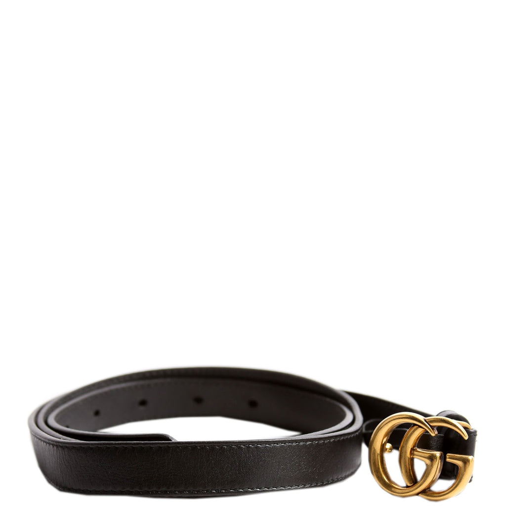 409417 GG Marmont Thin Belt Size 100/40 Black