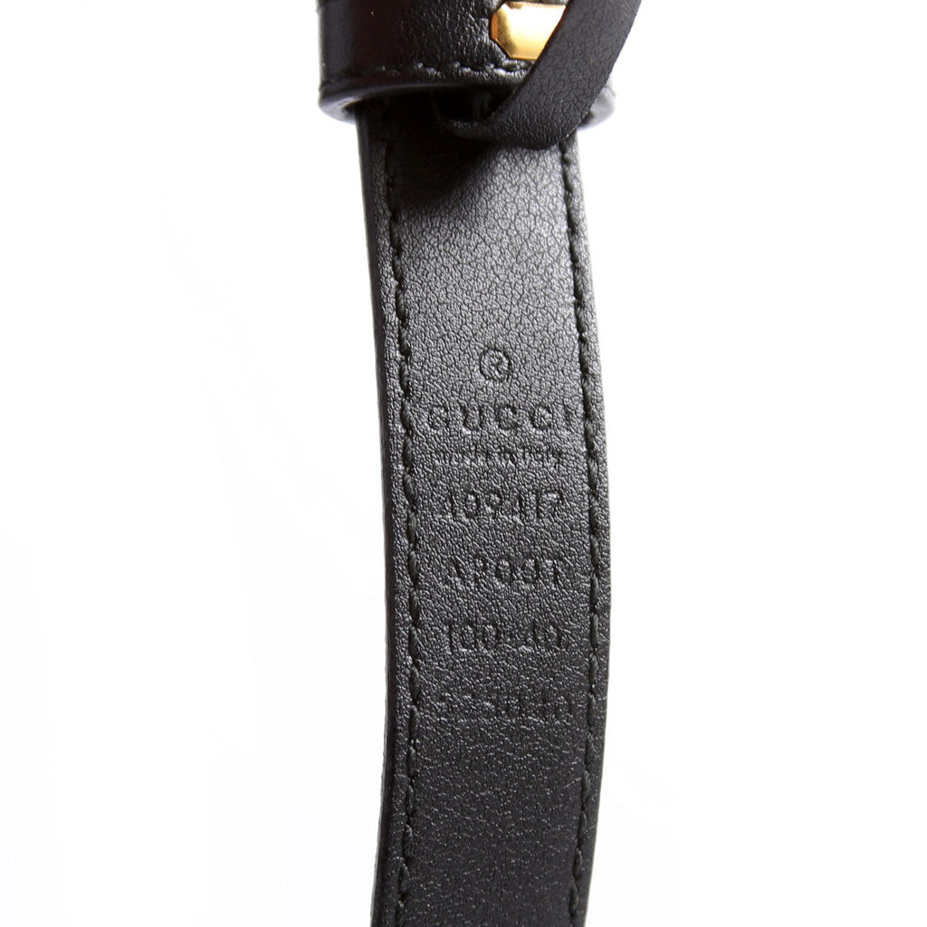 409417 GG Marmont Thin Belt Size 100/40 Black