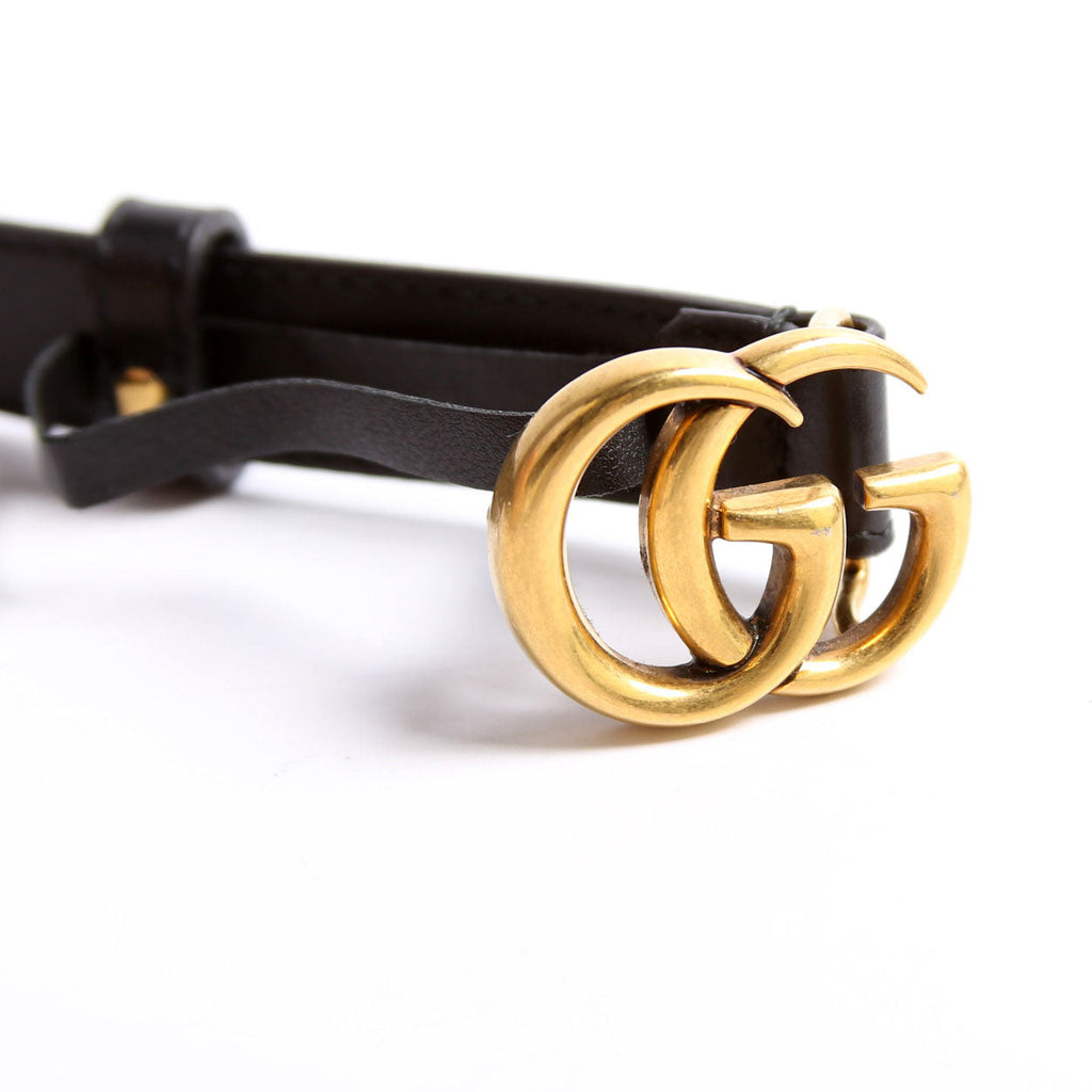 409417 GG Marmont Thin Belt Size 100/40 Black