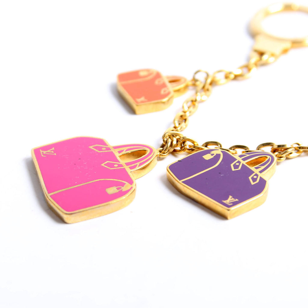 Enamel Iconic Speedy Bag Charm Gold/Multi