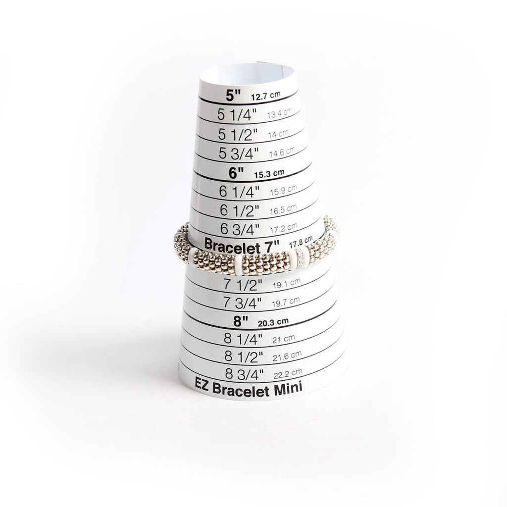 Ceramic Single Station 9MM Bracelet 925/Diamond/Caviar