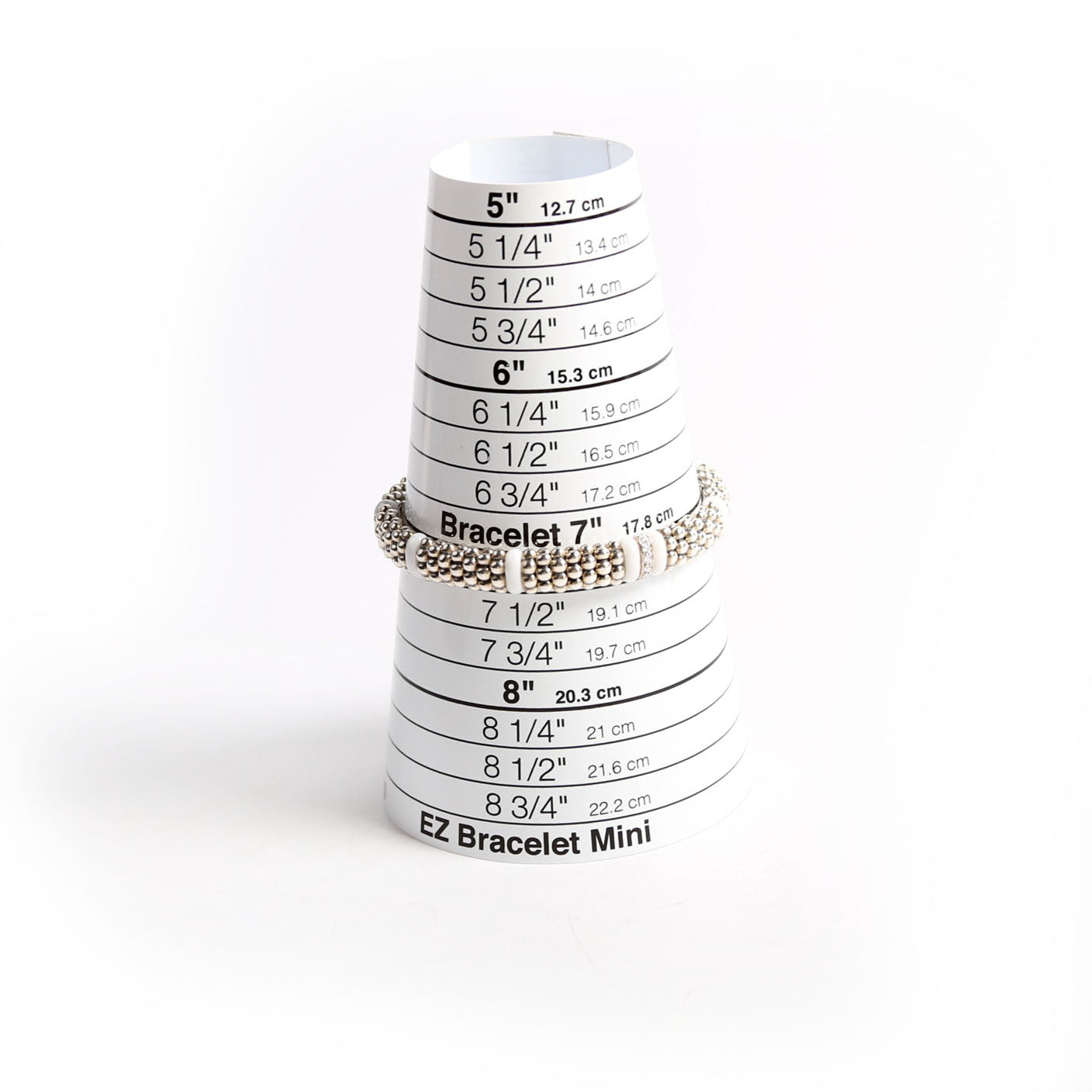 Ceramic Single Station 9MM Bracelet 925/Diamond/Caviar