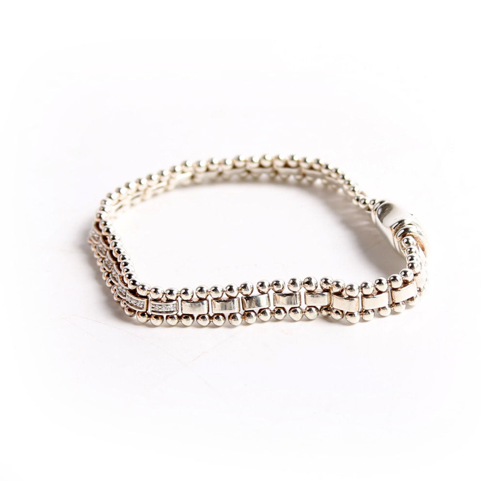 Caviar Spark Diamond Link Bracelet 925