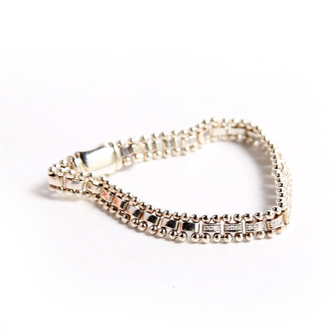Caviar Spark Diamond Link Bracelet 925