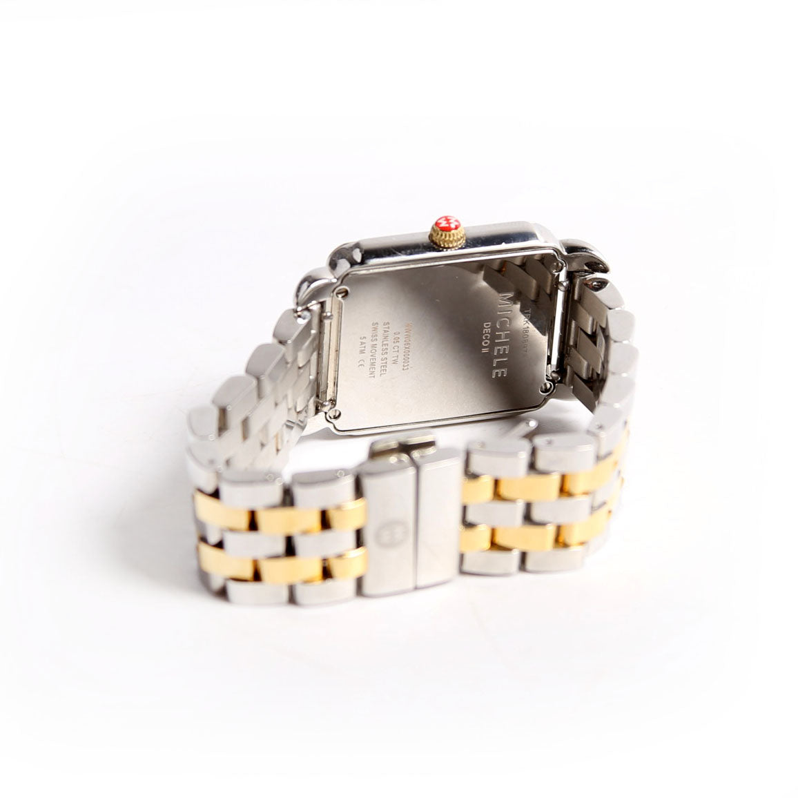Deco II Two-Tone Watch With 0.05 CW Diamonds Silver/Gold