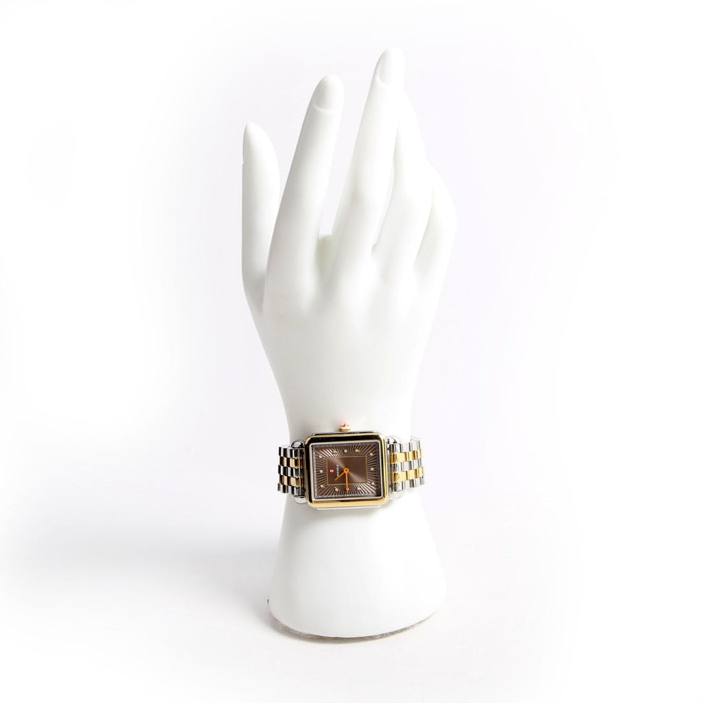 Deco II Two-Tone Watch With 0.05 CW Diamonds Silver/Gold
