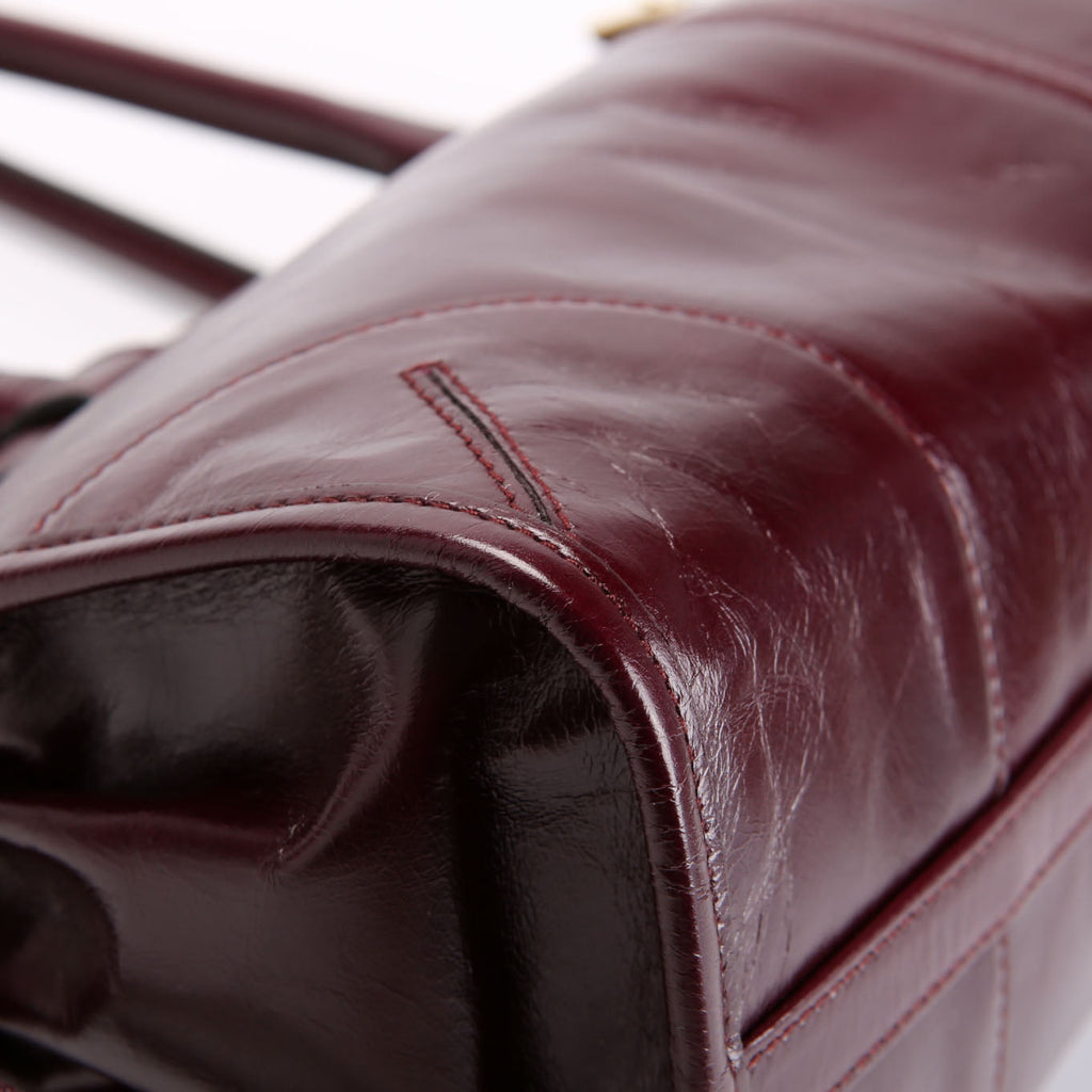 1BA426 Bonnie Medium Calfskin Shoulder Bag Maroon