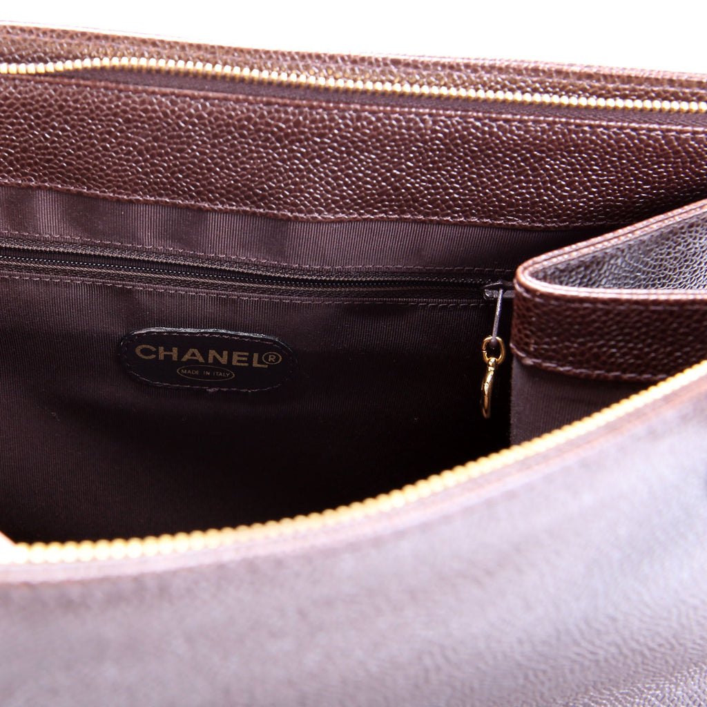 CC Timeless Shoulder Bag Caviar 5M Brown