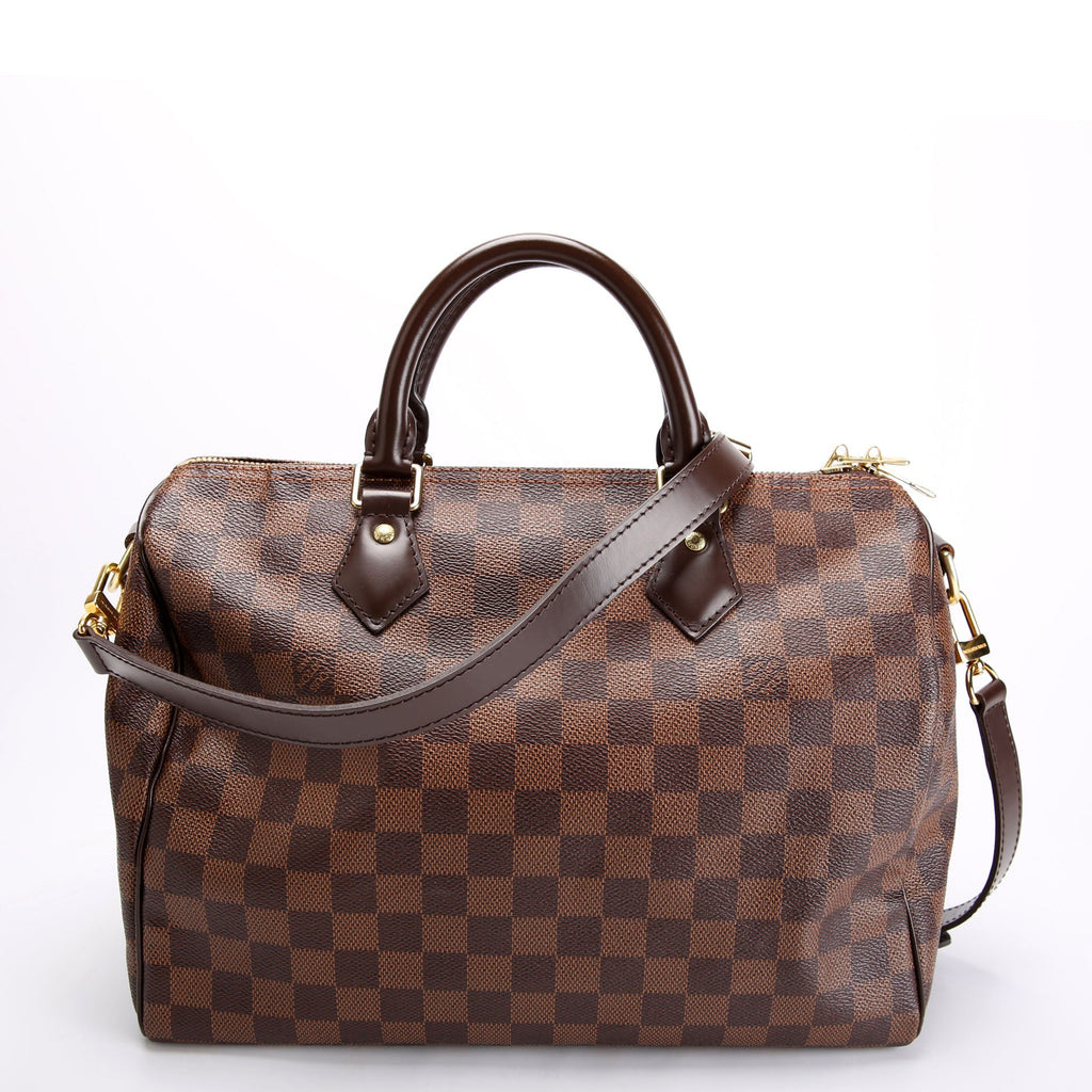 Speedy 30 Bandouliere Damier Ebene Brown/Red