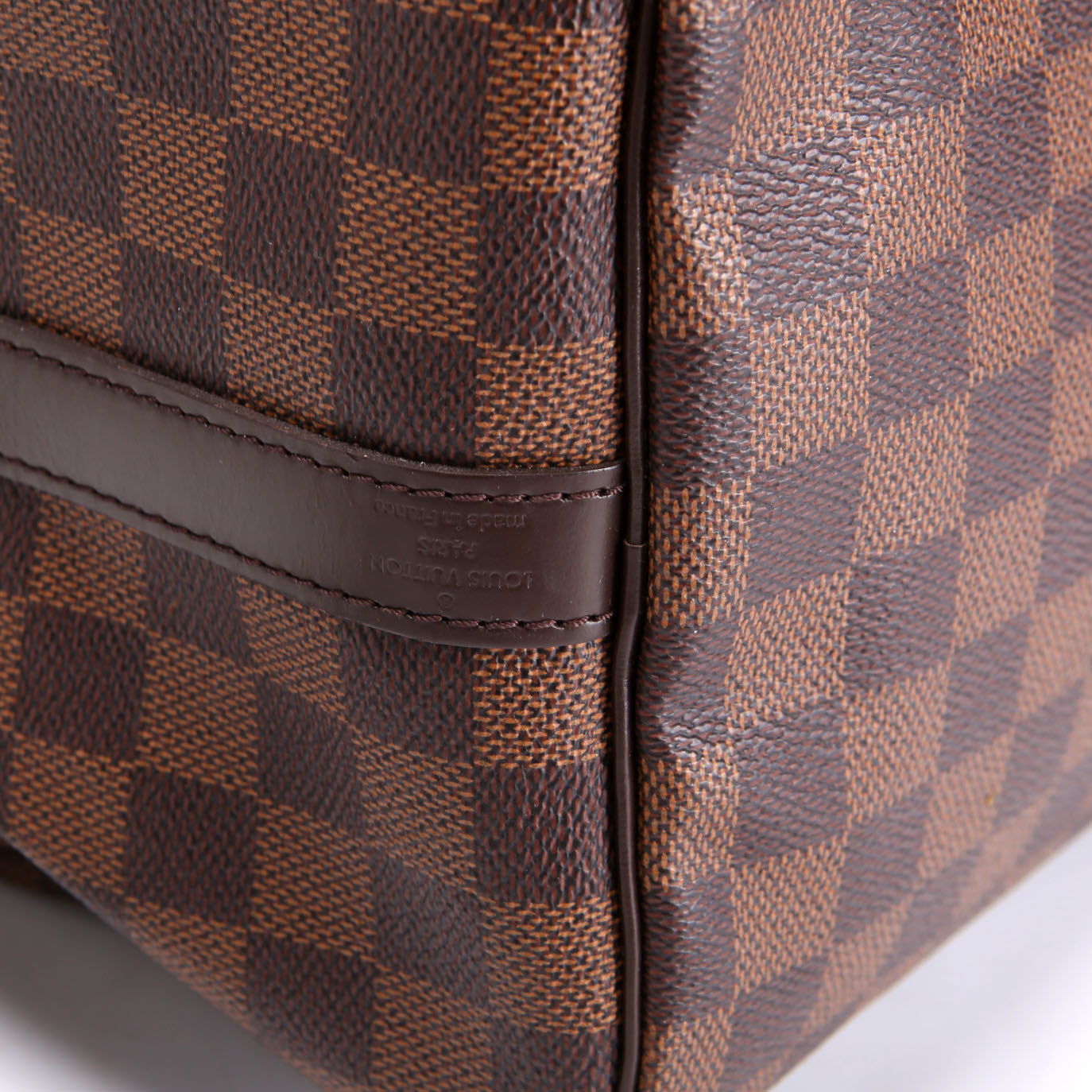 Speedy 30 Bandouliere Damier Ebene Brown/Red