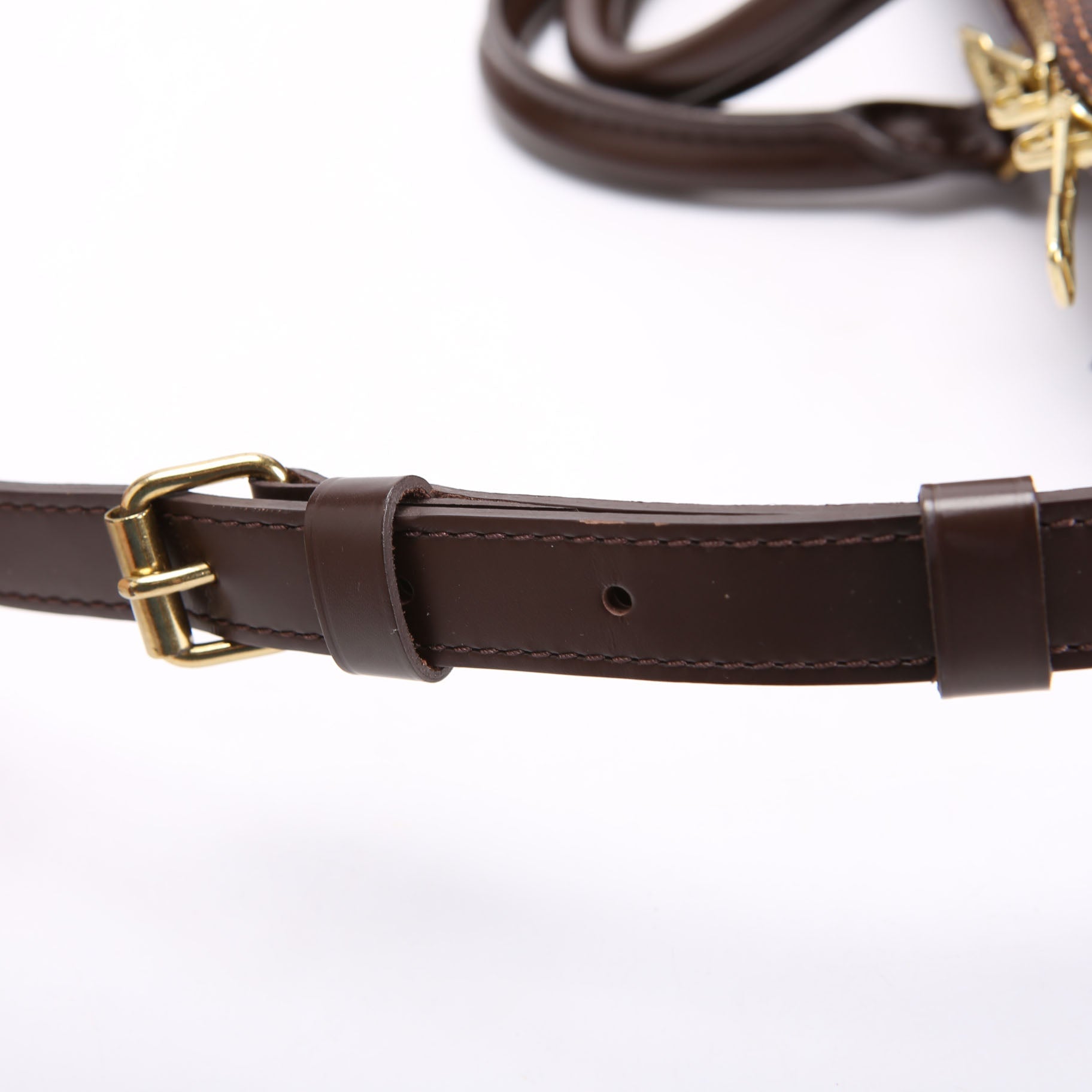 Speedy 30 Bandouliere Damier Ebene Brown/Red
