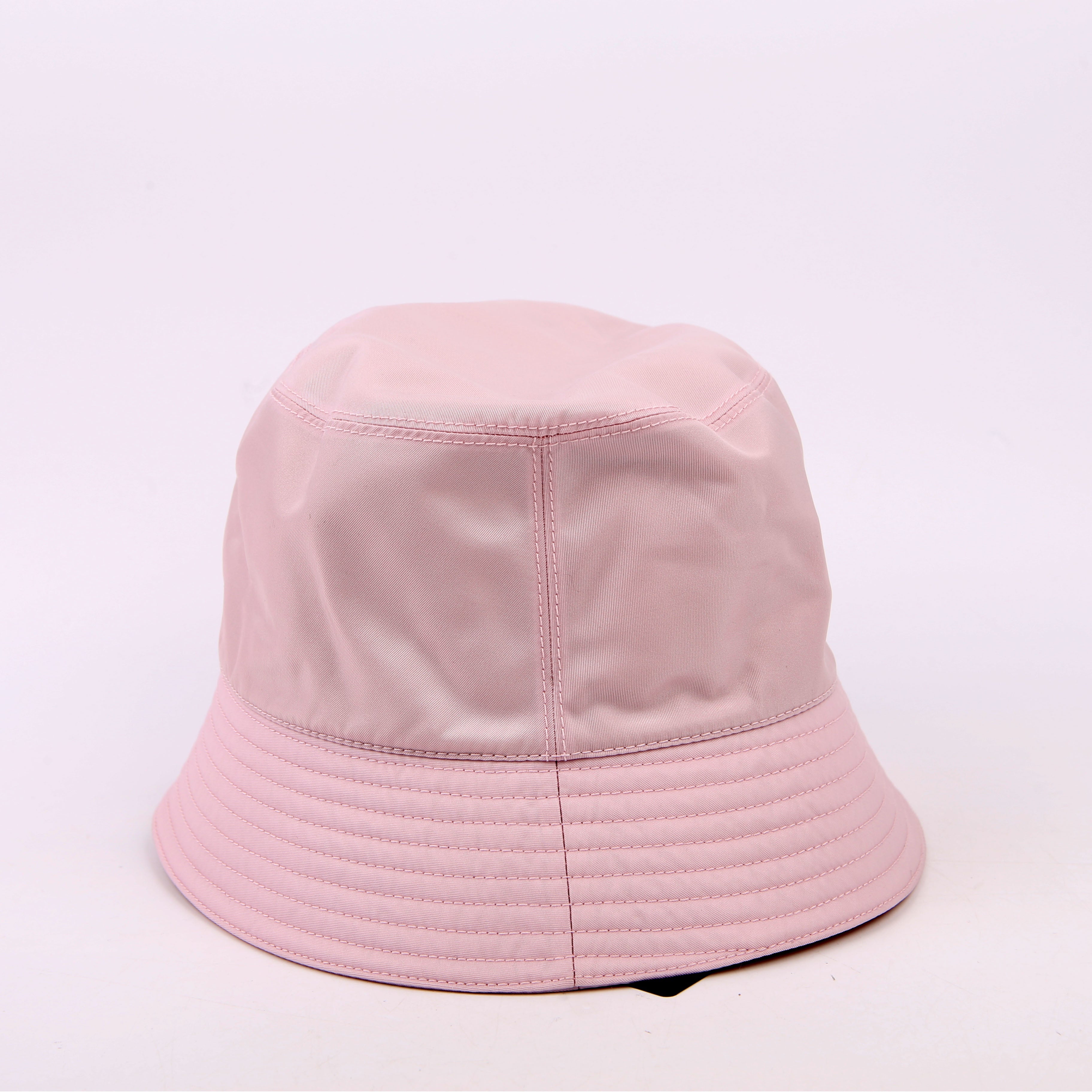 Re-Nylon Triangle Logo Bucket Hat Size Medium Pink